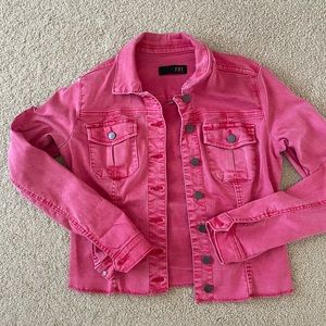 Kut pink jean jacket- like new!